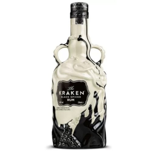 Kraken Rum Black Spiced Keramik Black & White 0,7l