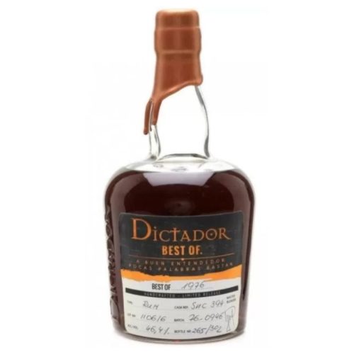 Dictador Rum The Best Of 1976. 0,7l