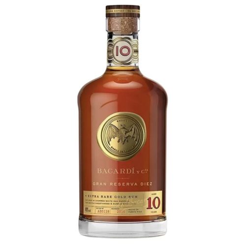 Bacardi Rum 10 years Gran Reserva Diez Extra Rare Gold 0,7l