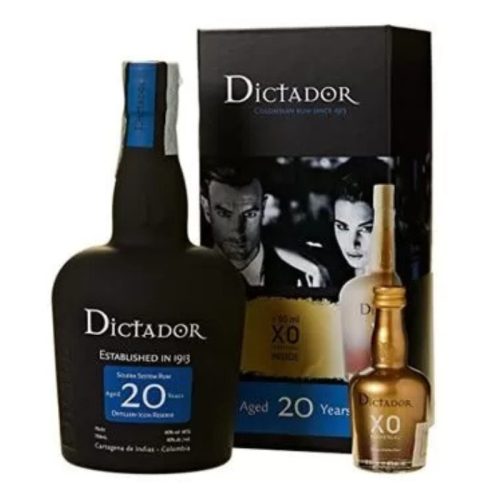 Dictador Rum 20 years+Dictador Rum XO Perputal 0,7l+0,05l DD.