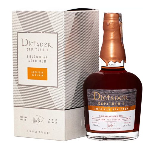 Dictador Rum Capitulo I. American Oak Cask 1998. Bottled: 2020. 0,7l DD.