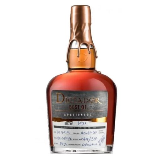 Dictador Rum The Best Of 1981. Apasionado 0,7l