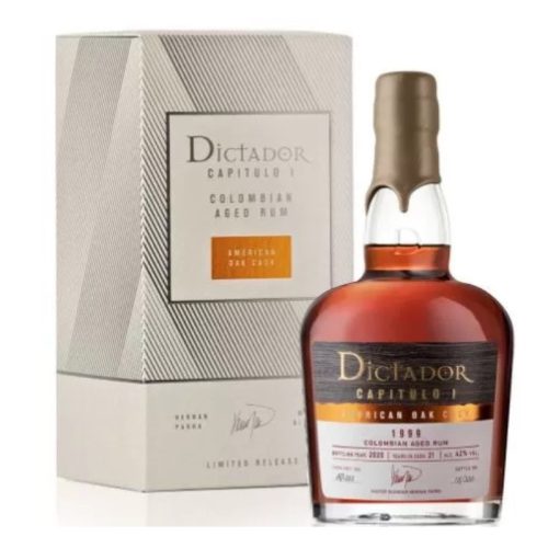 Dictador Rum Capitulo I. American Oak Cask 1999. Bottled: 2020. 0,7l DD.