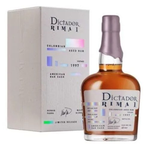Dictador Rum Rima Vintage 1997. American Oak Cask 25 yrs Bottled: 2022. Limited Release 0,7l DD.