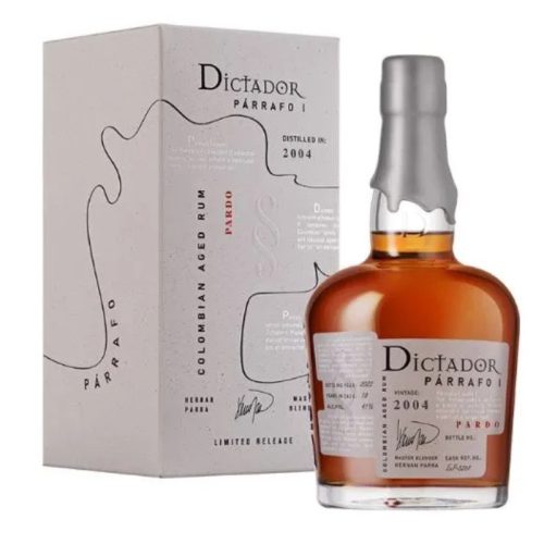 Dictador Rum Páraffo I. Vintage 2004. Pardo 18 yrs Bottled: 2022. Limited Release 0,7l DD.