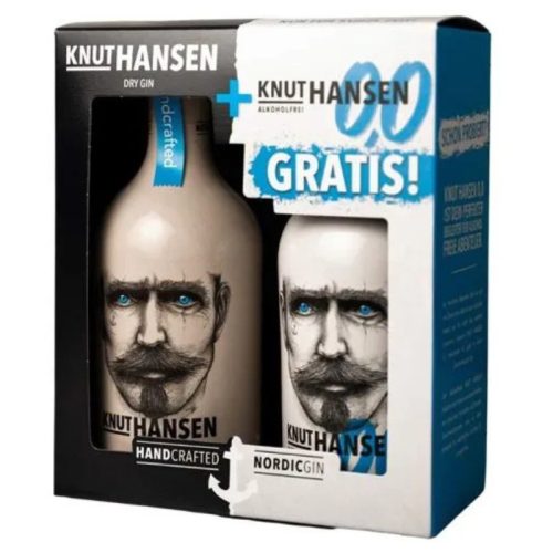 Knut Hansen Gin Dry 0,5l + Knut Hansen Alkoholmentes Gin 0,5l