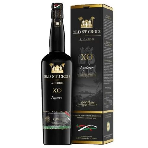 A.H. Riise Rum XO Explorer Old. St. Croix Magyarország Limited Edition 0,7l DD.