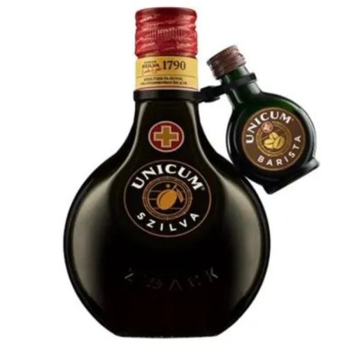 Unicum Keserű Szilva 0,5l + Unicum Keserű Barista 0,04l
